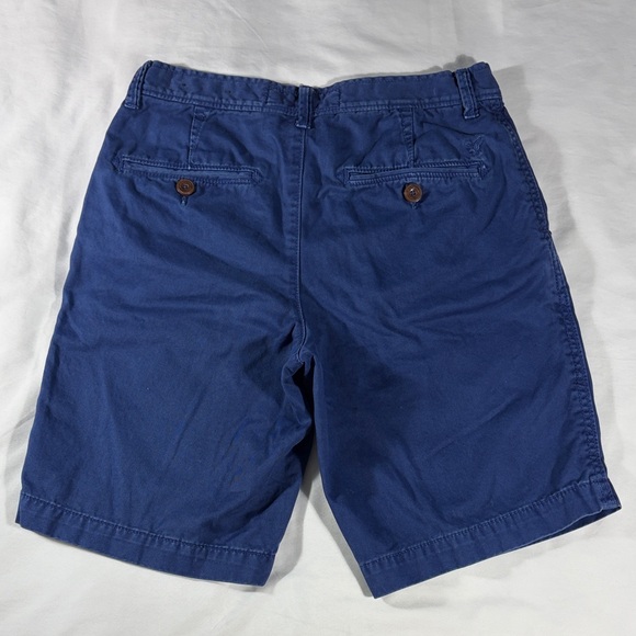 American Eagle mens cobalt blue Classic flat front 9.5" chino shorts - size 28 - Picture 3 of 12